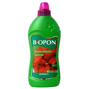 Biopon tekuté hnojivo na muškáty, pelagrónie 1L